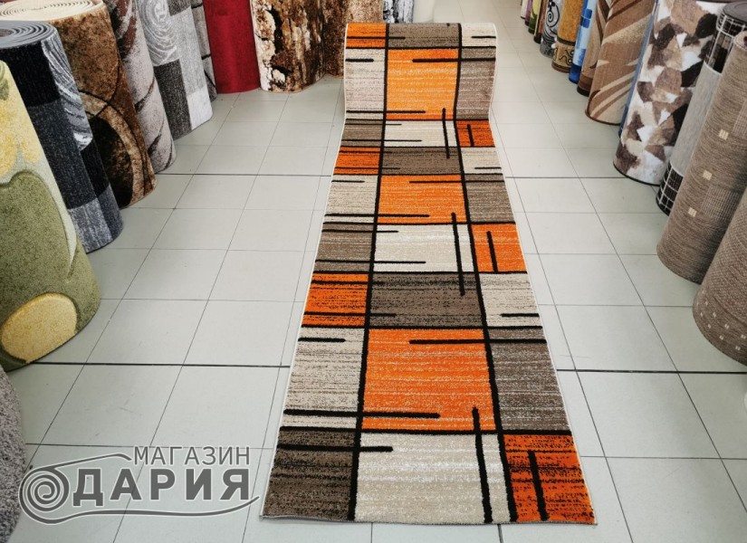 Тъкана пътека MAGNOLIA 704 d.beige/orange